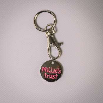 Millie's Trust Trolley Coin Keyring